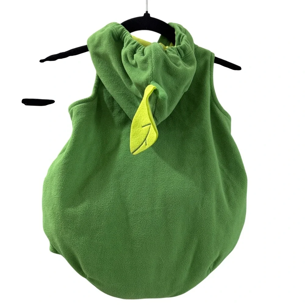 Carters Baby Avocado Halloween Costume Fleece Vest Hooded Green 6-9 Months - Picture 3 of 7